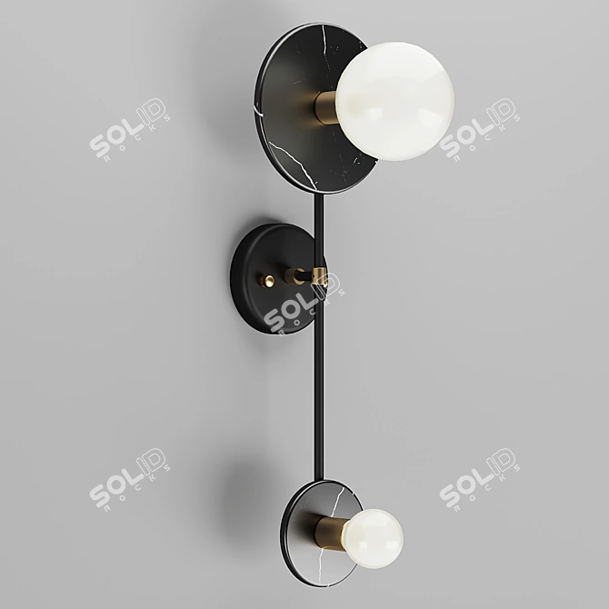 Versatile 180° Rotating Lamp 3D model image 5