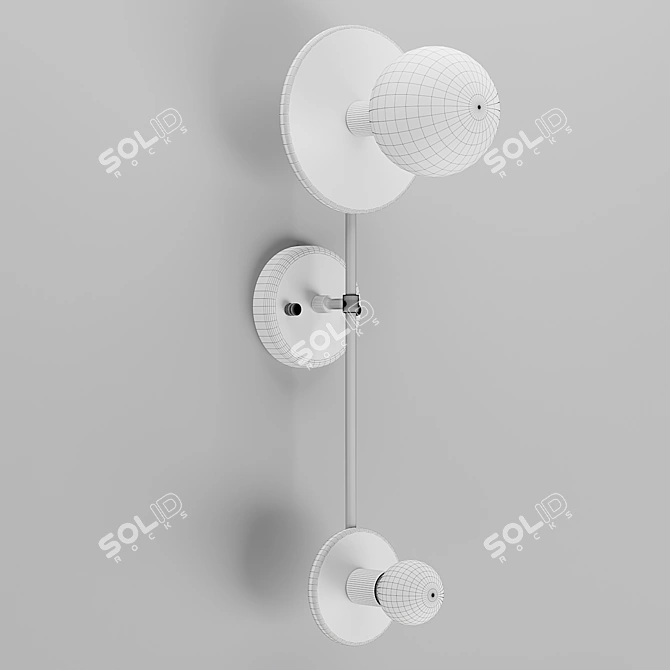 Versatile 180° Rotating Lamp 3D model image 6