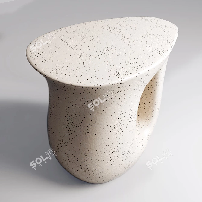 Vera Ceramic Side Table: Stylish and Versatile 3D model image 3