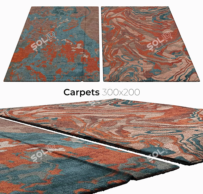 Elegant Interior Carpets 3D model image 1