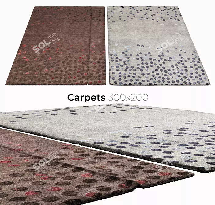 Stylish Interior Carpets 3D model image 1