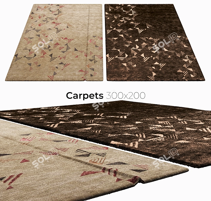 Luxury Home Décor Carpets 3D model image 1