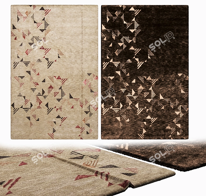 Luxury Home Décor Carpets 3D model image 2