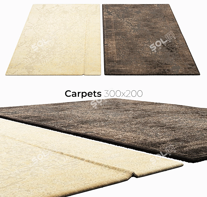 Elegant Interior Carpets 3D model image 1