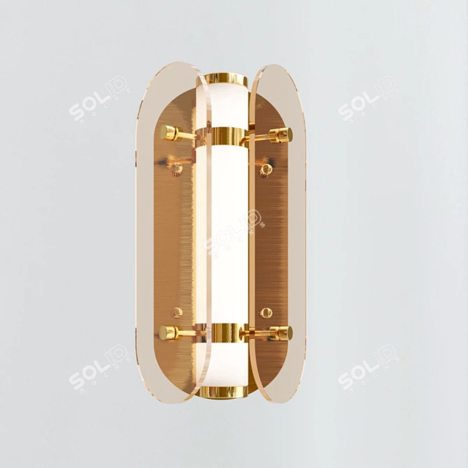 Elegant LED Wall Light: Lure 3D model image 5