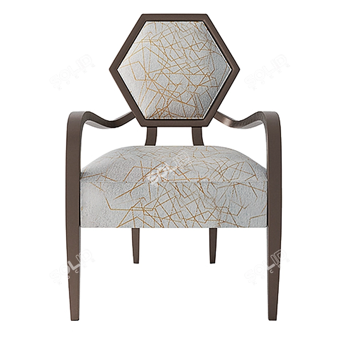 Artful Geode Accent Chair 3D model image 5