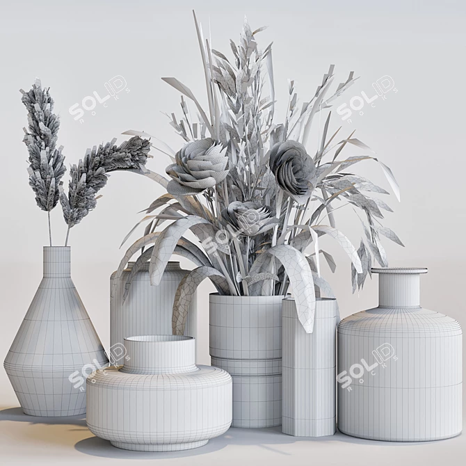 Elegant Decor Set: 6-Piece Collection 3D model image 3