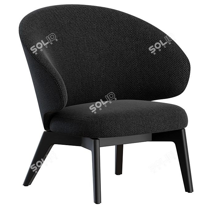 LET Armchair: Stylish Comfort for Your Space 3D model image 2