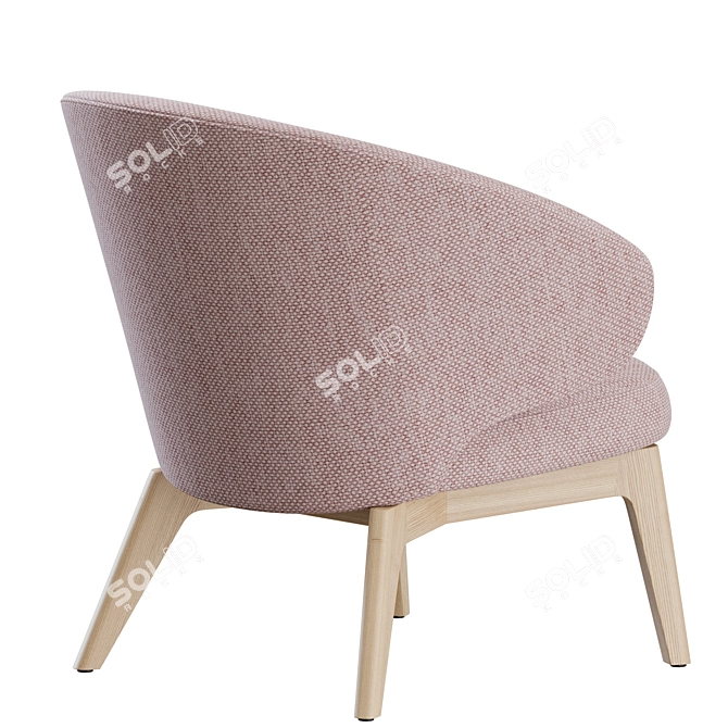 LET Armchair: Stylish Comfort for Your Space 3D model image 5