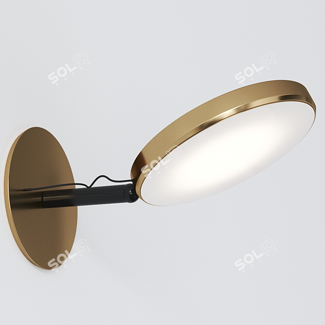 Sleek Sattler AVVENI Wall Lamp 3D model image 1