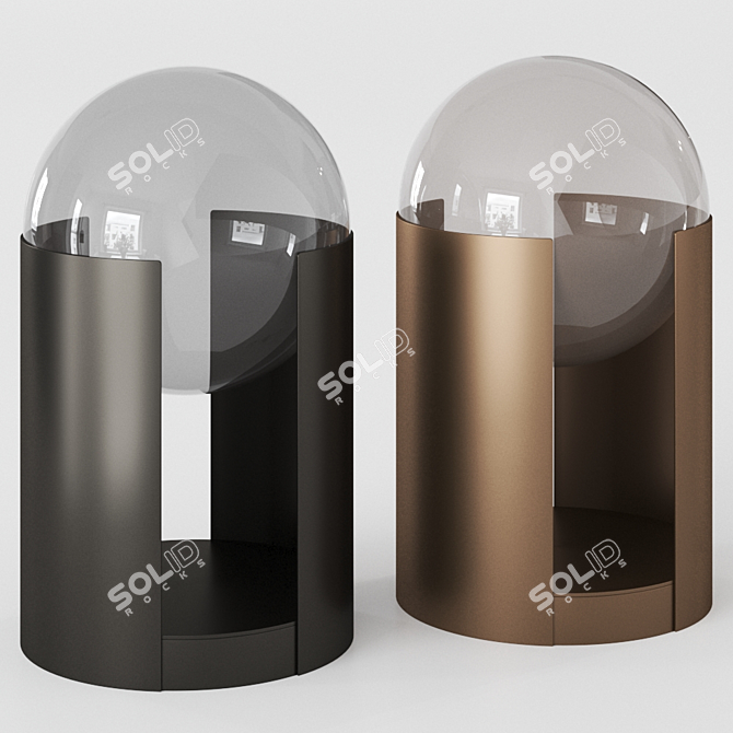  Softwing Table Lamp: Elegant Metal Design 3D model image 1