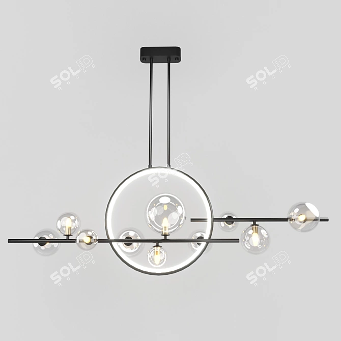 Iona 44.1483 Modern Metal Pendant Light 3D model image 1