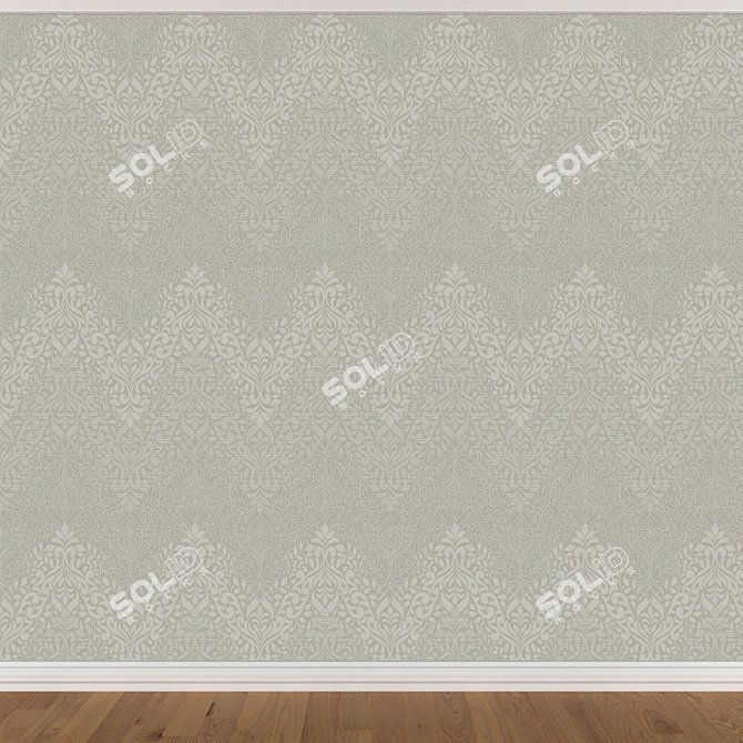 Seamless Wallpaper Set - 3 Colors 3D model image 4