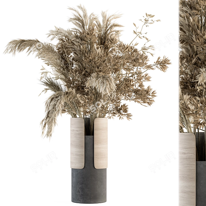 48 Dry Plants Bouquet 3D model image 1