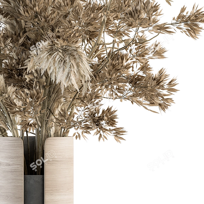 48 Dry Plants Bouquet 3D model image 3