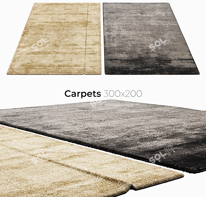 Elevate Your Interior with Stylish Carpets 3D model image 1