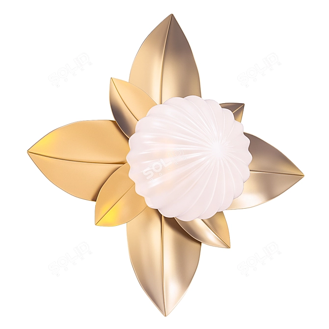  Lotus Leaf Wall Lamp 3D model image 1