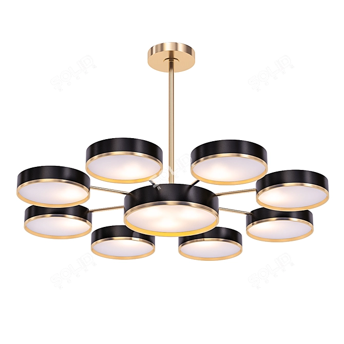 Elegant Ethelind Chandeliers 3D model image 1