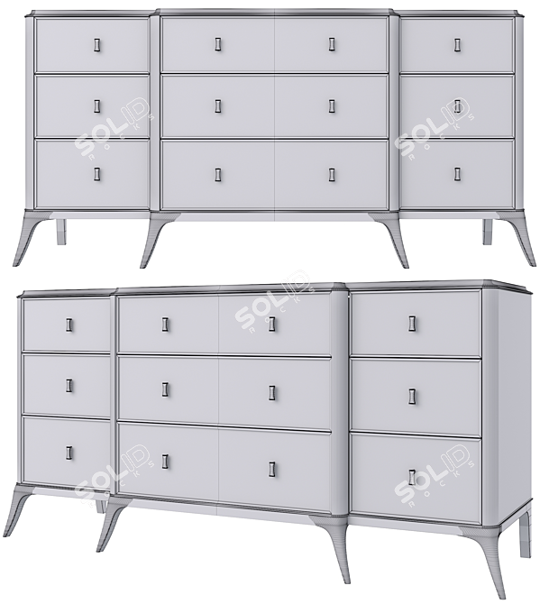 Etoile Dresser: Elegant and Versatile Storage 3D model image 2