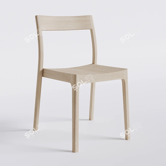 Isokon Plus Modern Ballot Chair 3D model image 1