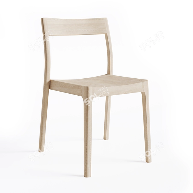 Isokon Plus Modern Ballot Chair 3D model image 5