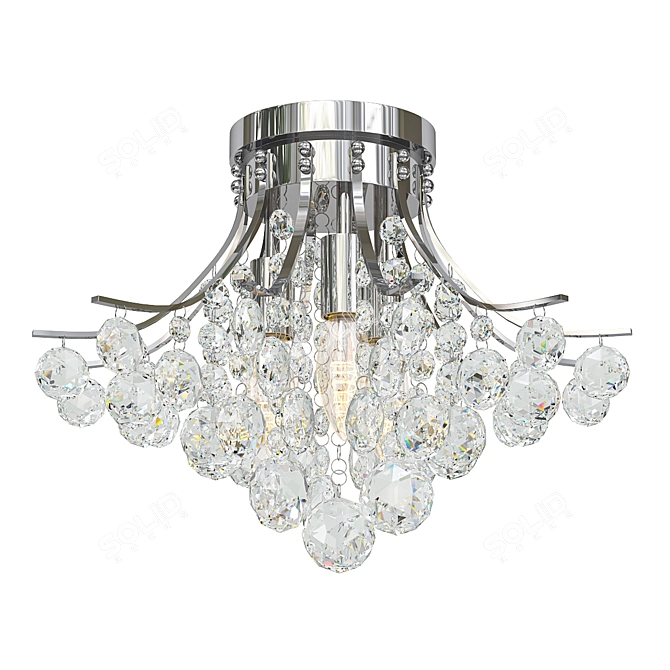 Sparkling Crystal Chandelier 3D model image 1