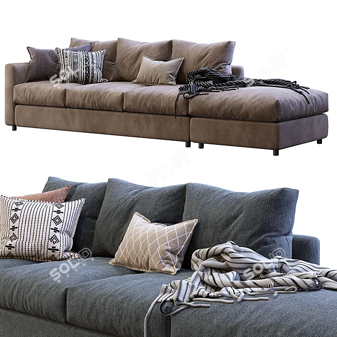 Ikea Vimle Modular Sofa 3D model image 1