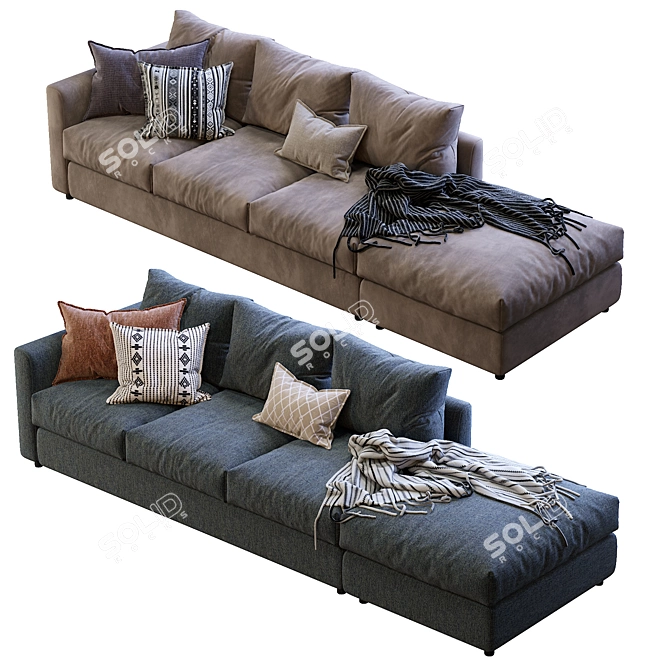 Ikea Vimle Modular Sofa 3D model image 3