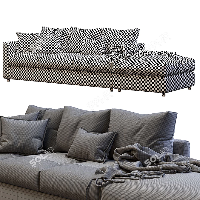 Ikea Vimle Modular Sofa 3D model image 5