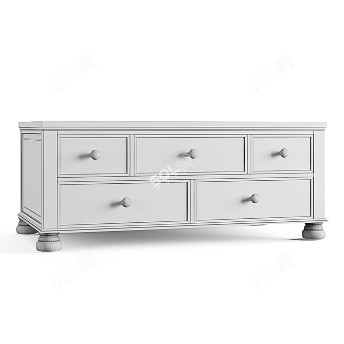 Elegant Brown Cocktail Table - Ashley Flynnter 3D model image 4