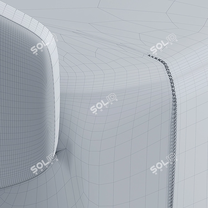 Ananda Round Armchair 3D model image 2