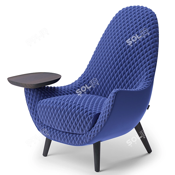 Regal Comfort: Poliform Mad King Armchair 3D model image 5