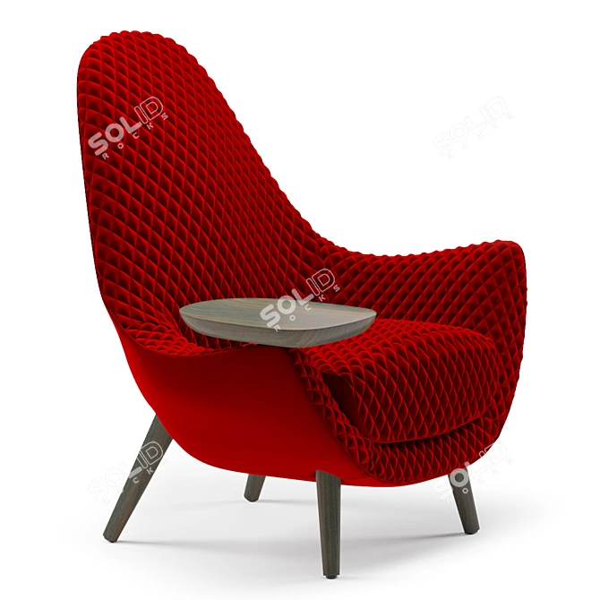 Regal Comfort: Poliform Mad King Armchair 3D model image 11