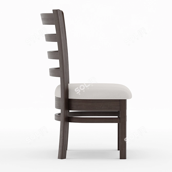 Modern Dallas Side Chair 3D model image 3