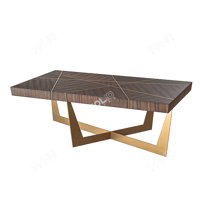 Sophisticated Modern Classic Cocktail Table 3D model image 1