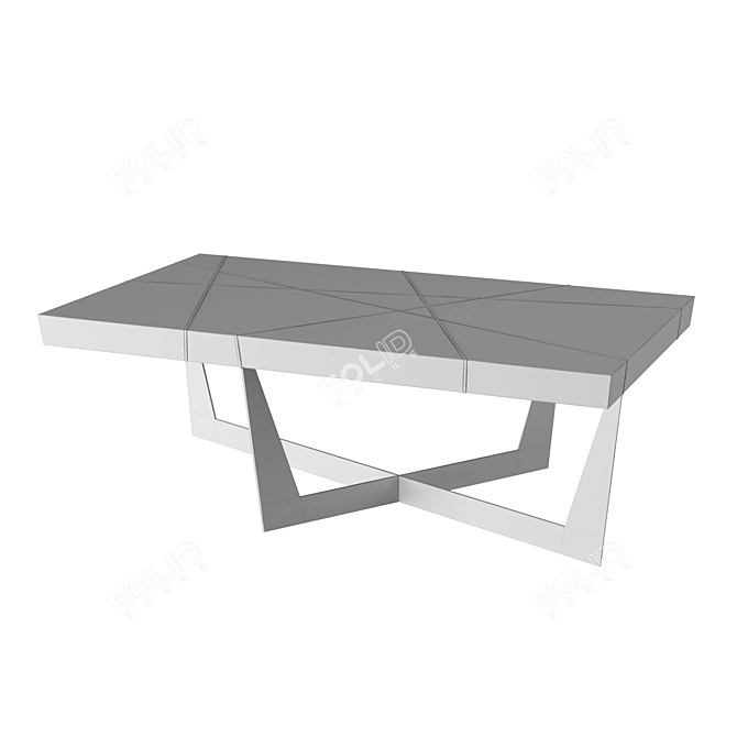 Sophisticated Modern Classic Cocktail Table 3D model image 4