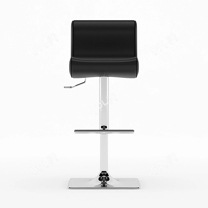 Sleek Hummer Bar Stool 3D model image 2