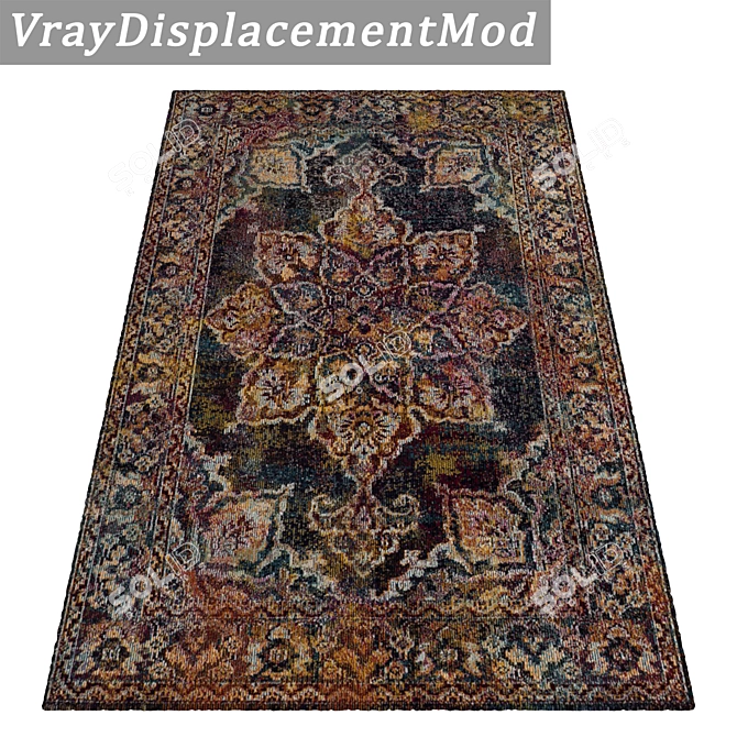 Luxury Rug Set for Stunning Interiors 3D model image 3