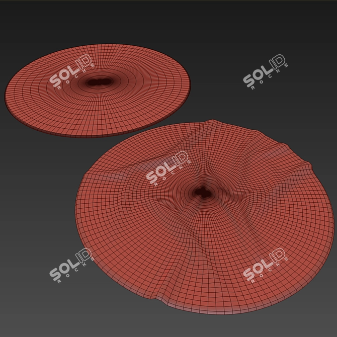 Round Carpet Set 46: Versatile & Diverse 3D model image 5