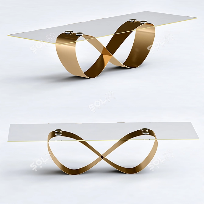 Sleek Venumblack Coffee Table 3D model image 1