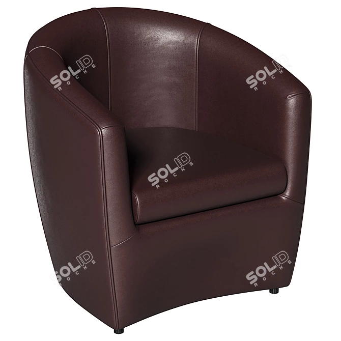 Modern Jess Armchair: Stylish and Comfortable 3D model image 3