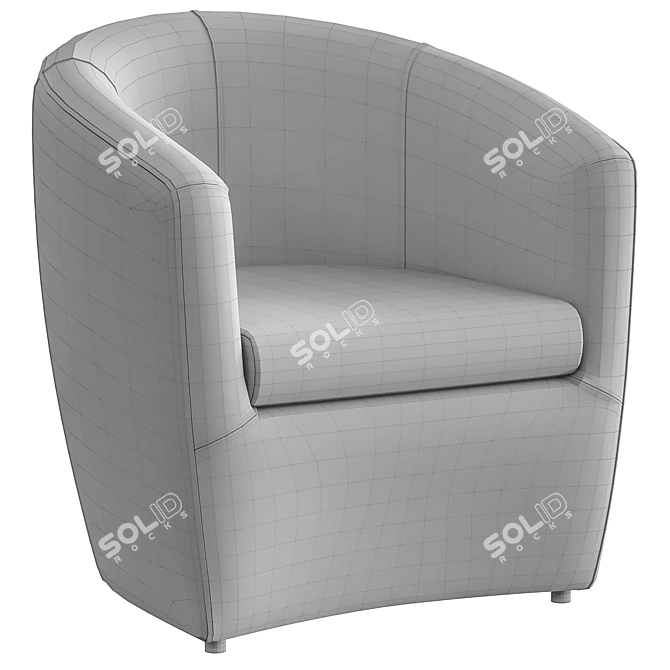 Modern Jess Armchair: Stylish and Comfortable 3D model image 2