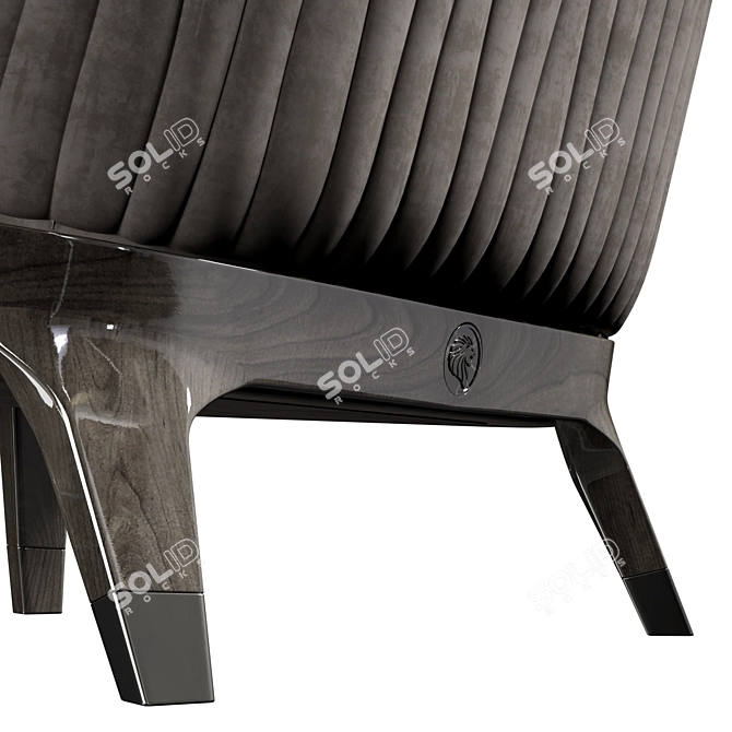 Giorgio Collection Mirage: Luxurious Armchair & Ottoman 3D model image 2