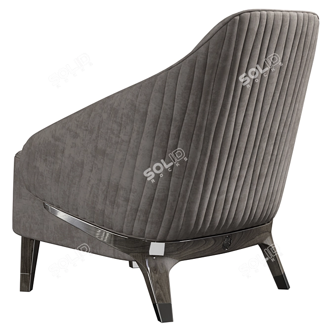 Giorgio Collection Mirage: Luxurious Armchair & Ottoman 3D model image 4