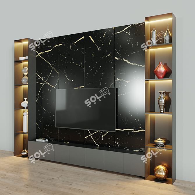 Modern TV Stand for Stylish Home 3D model image 3