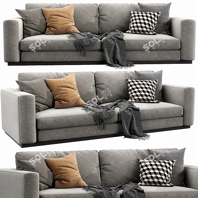 Modern Reversi 14 Sofa 3D model image 1