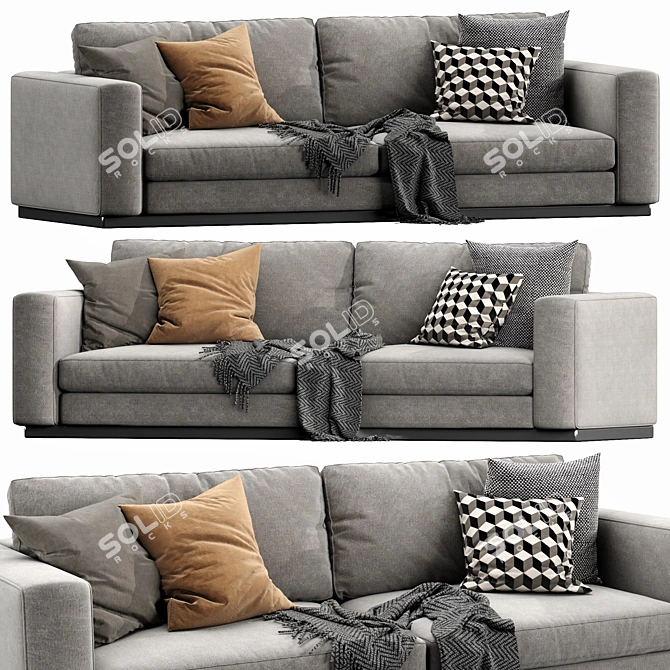 Modern Reversi 14 Sofa 3D model image 4