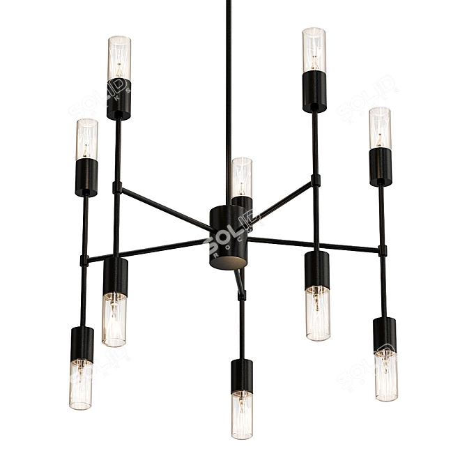 Elk Home Up Down Century Chandelier 3D model image 1