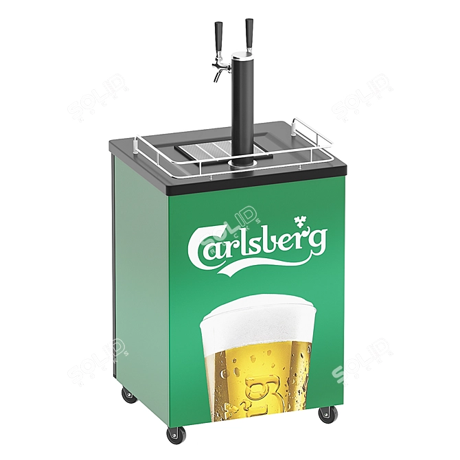 Mobile Draft Drink Stand 3D model image 1