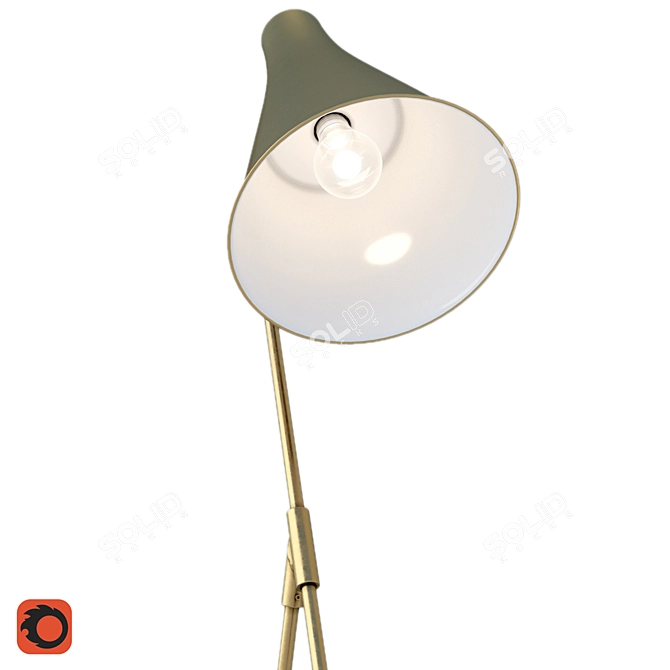 Elegant Jameson Table Lamp 3D model image 5